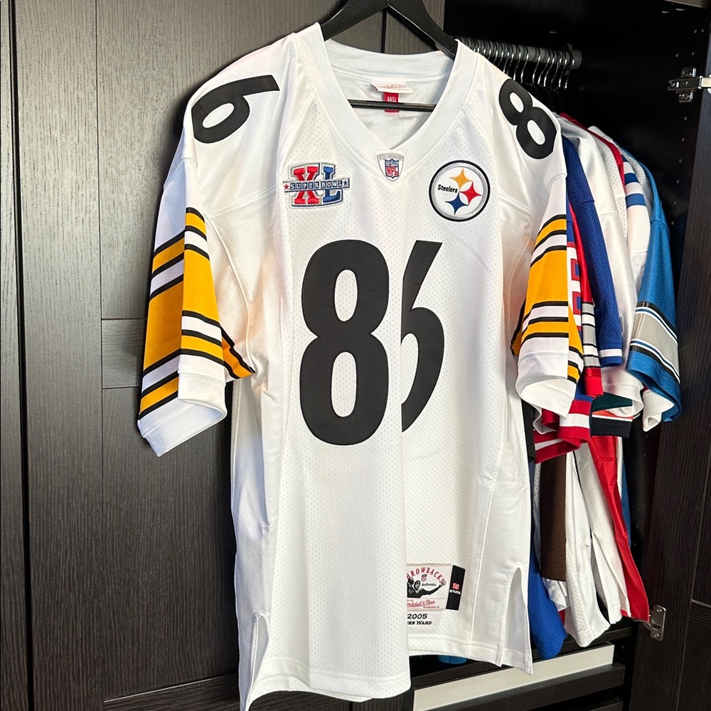 Hines Ward Pittsburgh Steelers Mitchell & Ness 2005 Authentic Throwback Jersey - Picture 3 of 8